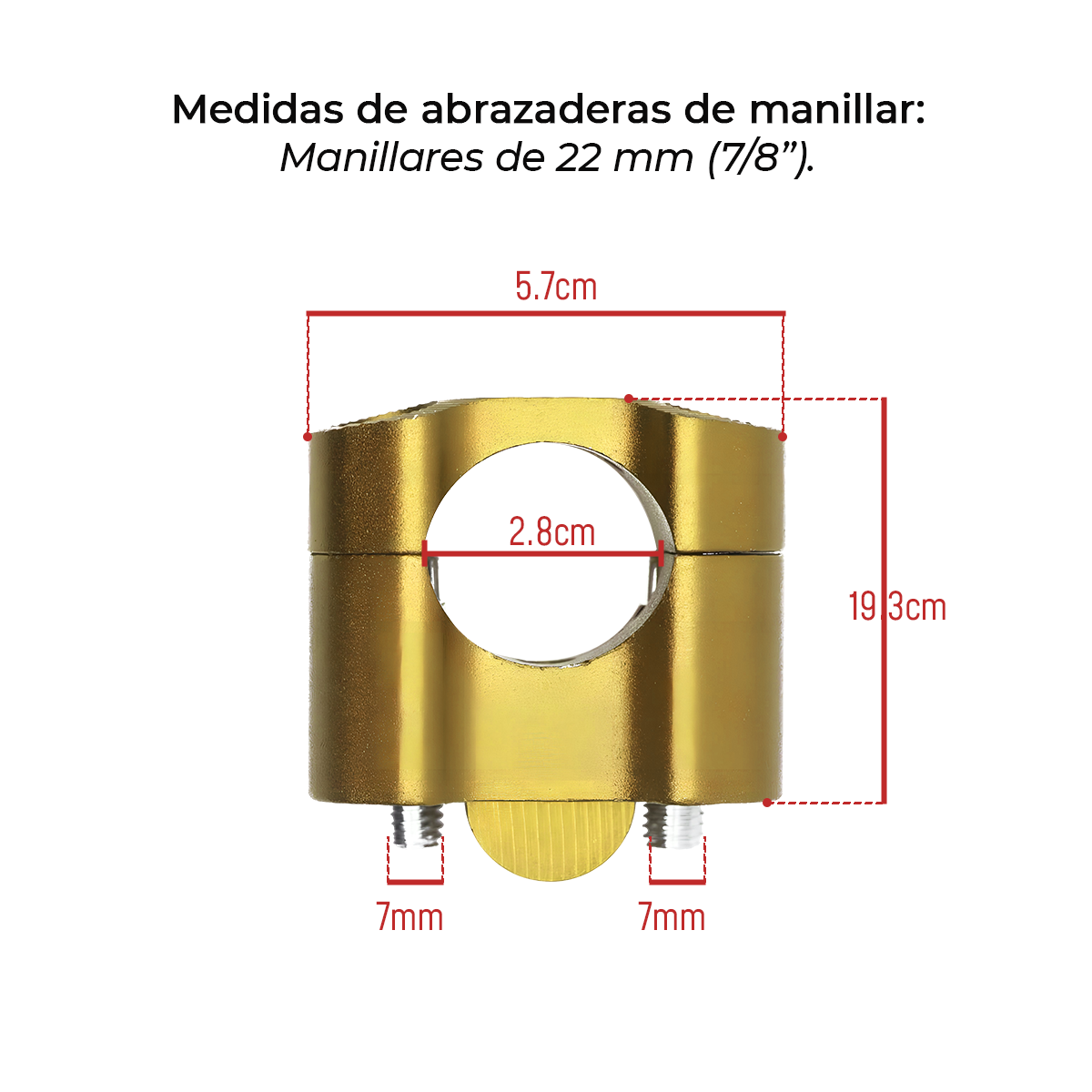 Abrazadera de Manillar