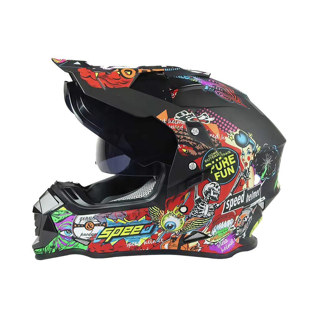 Casco Off Road R1 CC-OFR-R1-006 Certificado DOT Motocross