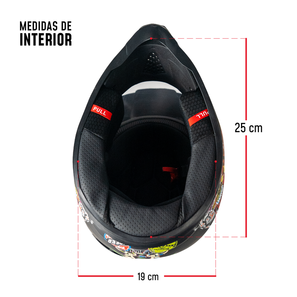 Casco Off Road R1 CC-OFR-R1-006 Certificado DOT Motocross