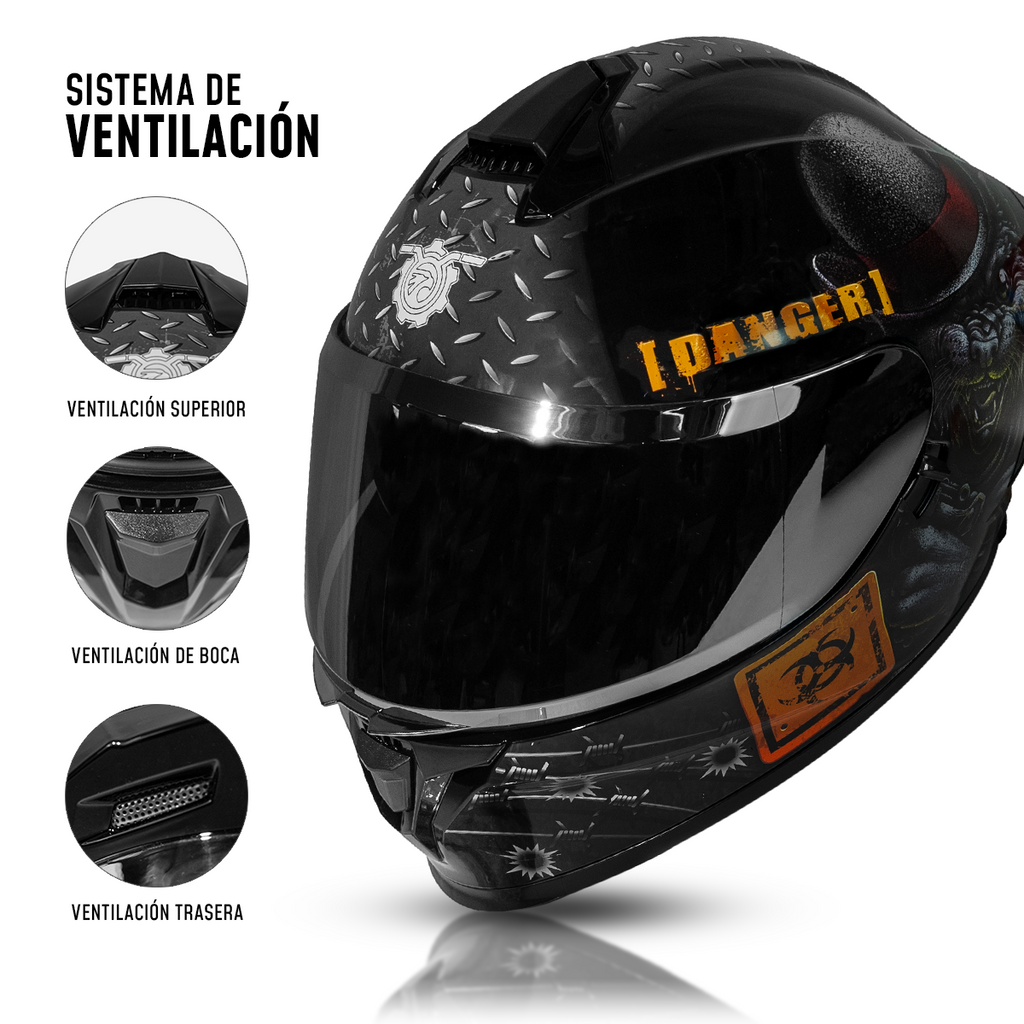 Casco Integral On Road S3 CC-INT-S3-010 Certificación DOT y ECE