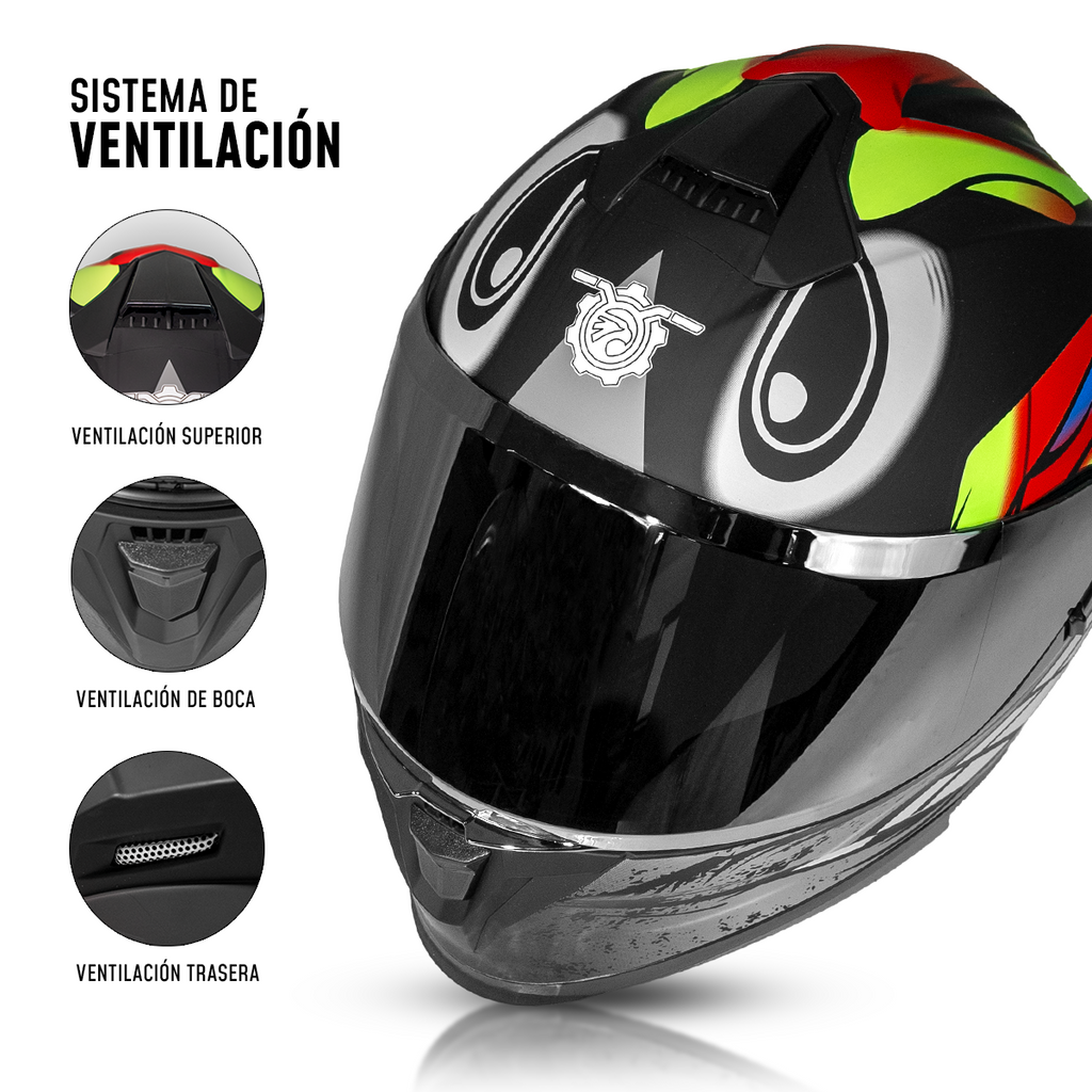 Casco Integral On Road S3 CC-INT-S3-004 Visor Amplio DOT ECE