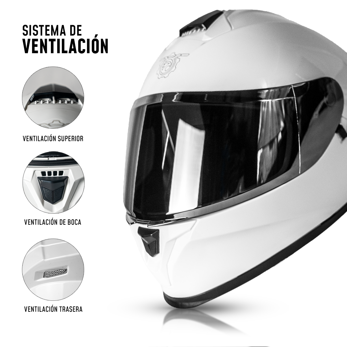 Casco Integral On Road S3 CC-INT-S3-001 Policarbonato DOT ECE