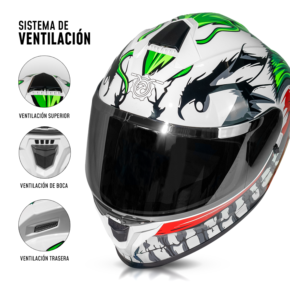 Casco Integral On Road S3 CC-INT-S3-011 Visor Amplio DOT ECE