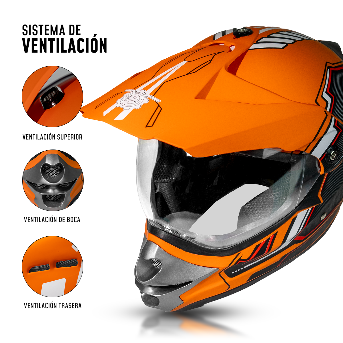 Casco Off Road R1 CC-OFR-R1-002 Motocross DOT
