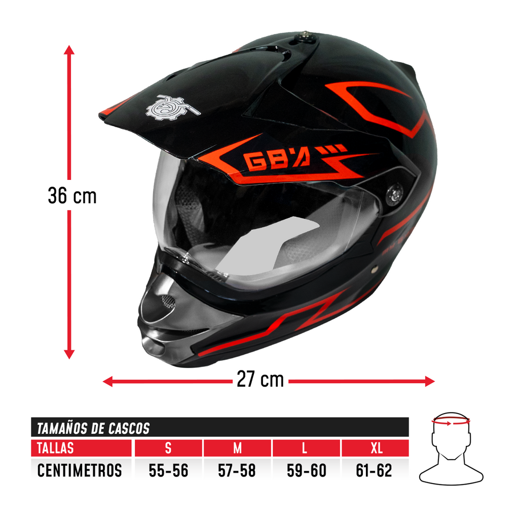 Casco Off Road R1 CC-OFR-R1-007 Uso Motocross DOT