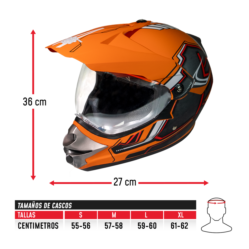 Casco Off Road R1 CC-OFR-R1-002 Motocross DOT