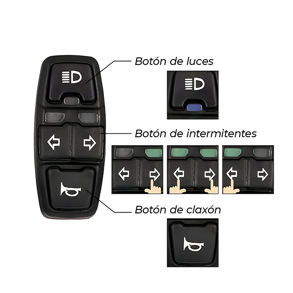 Botón de Indicadores de luz