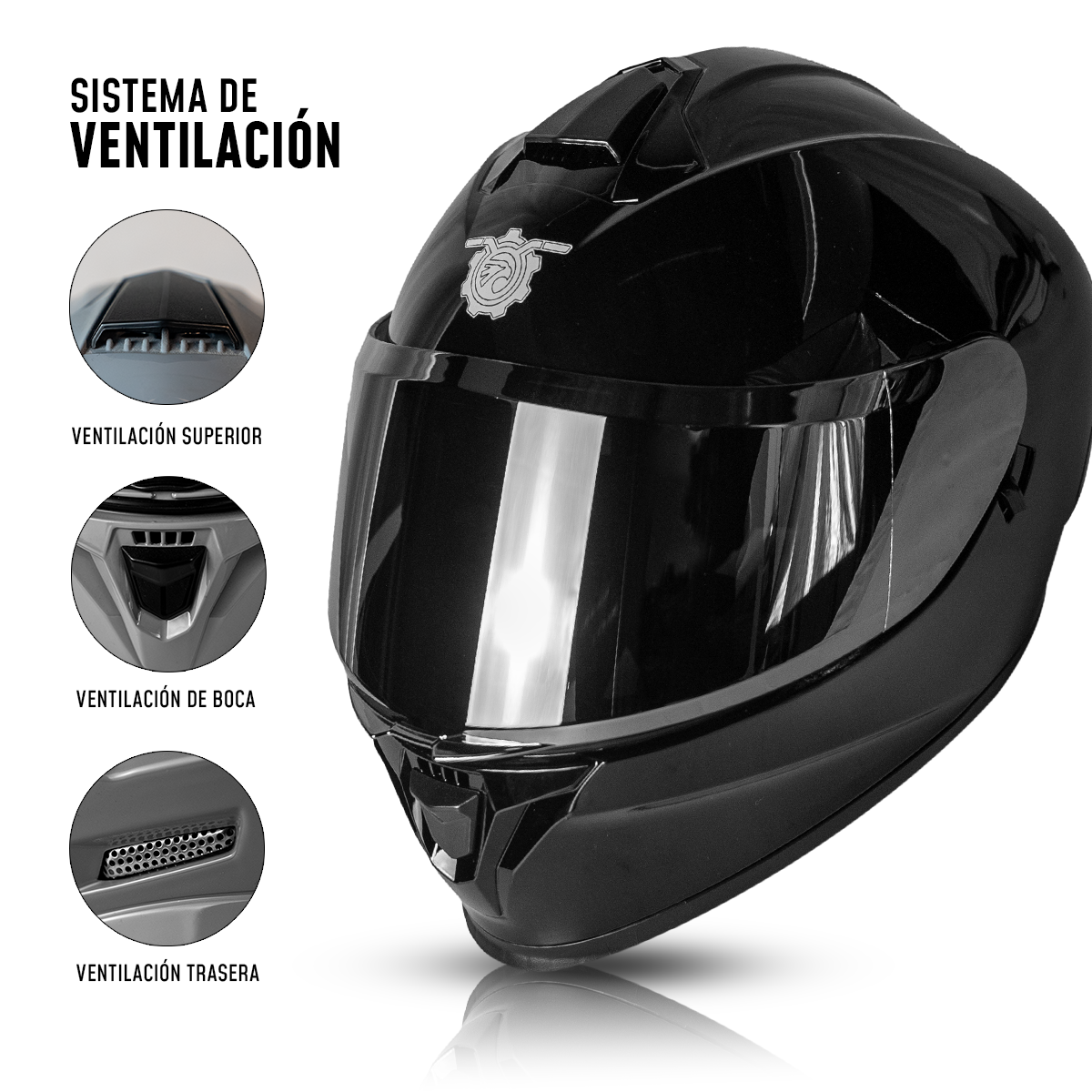 Casco Integral On Road S3 CC-INT-S3-002 Certificación DOT y ECE