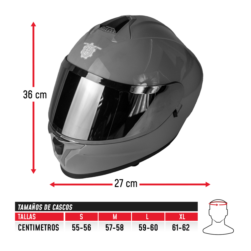 Casco Integral On Road S3 CC-INT-S3-003 Certificado DOT ECE