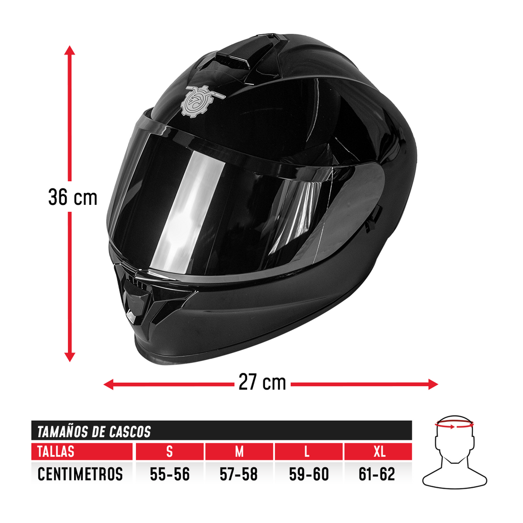 Casco Integral On Road S3 CC-INT-S3-002 Certificación DOT y ECE
