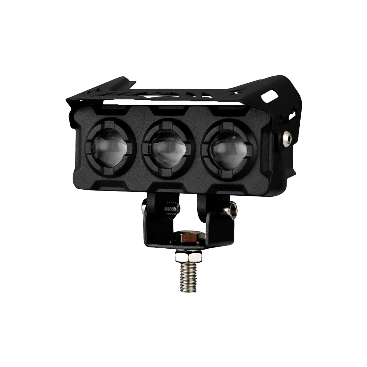 Faro Auxiliar Led 24w Para Moto Luz Blanca Y Ámbar