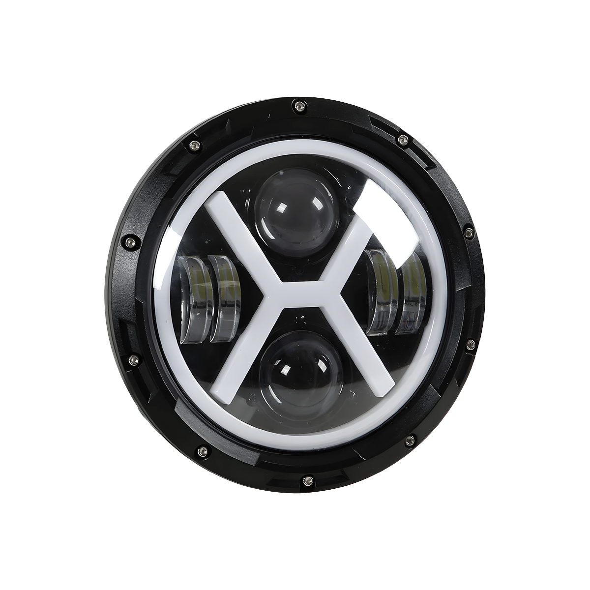 Aro Ojos De Ángel Led 22w Para Moto Iluminación Dual